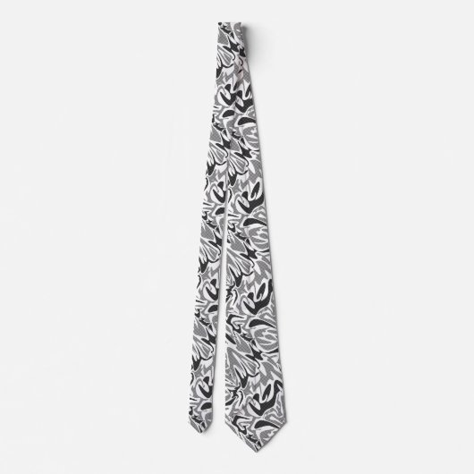 Cravate Abstrait sans couture brosse trait moderne multico (Dos)