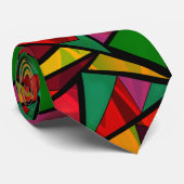 Cravate Abstrait sans couture géométrique moderne formes t (Roulé)