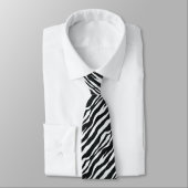 Cravate Abstrait Zebra Stripes (Attaché)