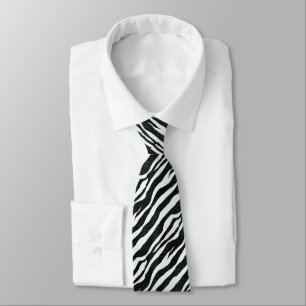 Cravate Abstrait Zebra Stripes