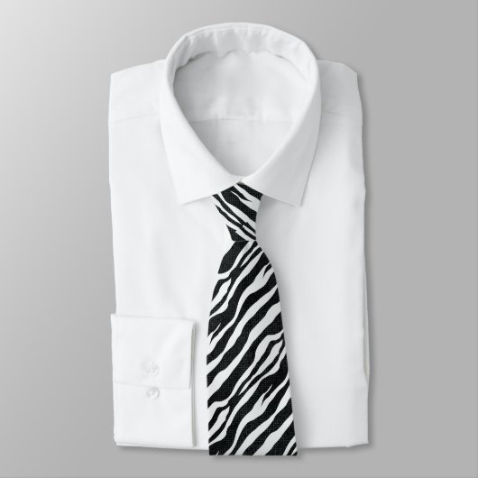 Cravate Abstrait Zebra Stripes (Attaché)