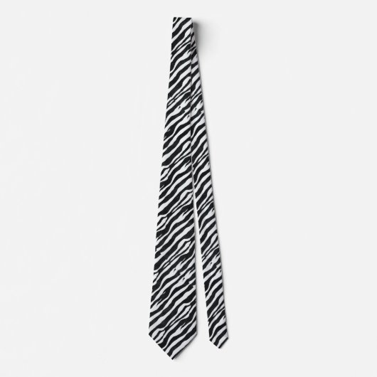 Cravate Abstrait Zebra Stripes (Devant)