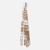 Cravate Abstraite Brown Et Blanche Mens Cowboy (Dos)