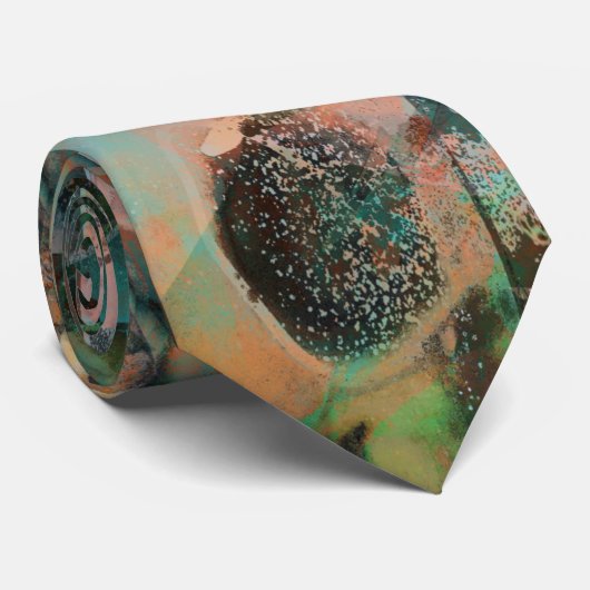 Cravate Abstraite dans le style de Hieronymus Bosc (Roulé)