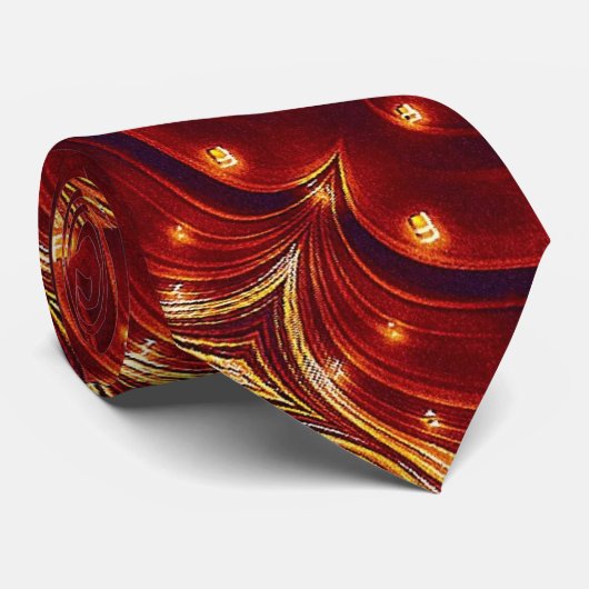 Cravate abstraite de fantaisie de motif (Roulé)