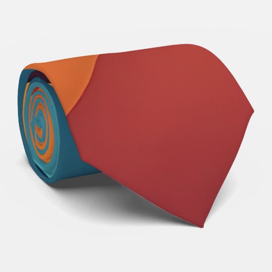 Cravate Abstraite géométrique moderne (Roulé)
