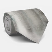 Cravate Abstraite gris gris blanc neutre de la pei (Roulé)
