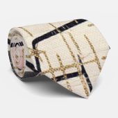 Cravate abstraite moderne de tissu de la moitié du (Roulé)