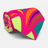 cravate Abstraite Motif Rad des années 90 (Roulé)