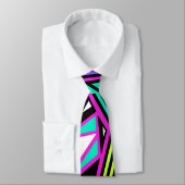 cravate abstraite néon (Attaché)