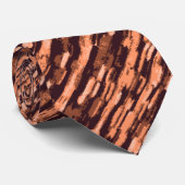 Cravate Abstraite orange et noire (Roulé)