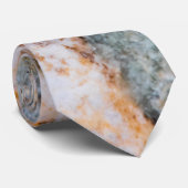 Cravate Abstraite texture rocheuse brune grungy (Roulé)