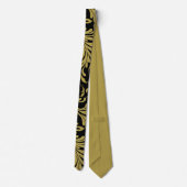 Cravate Acanthus Feuille Gold et Black (Dos)