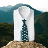 Cravate Accessoire cosmique Retro UFO Motif