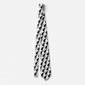 Cravate Accessoire de chemise en Chat Noir Blanc (Dos)
