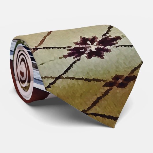 Cravate Accordéon bouton sur chaise avec siège à fleurs (Roulé)