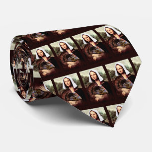 Cravate Action de grâce Mona Lisa Pèlerin avec Dinde