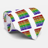 Cravate Acupuncturiste arc-en-ciel (Roulé)