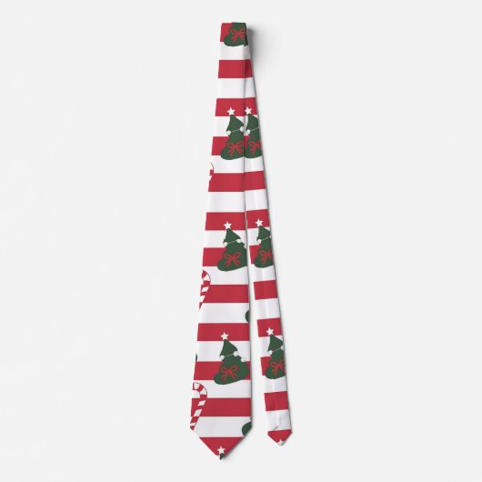 Cravate AD 003 - motif numérique de Noël (Devant)
