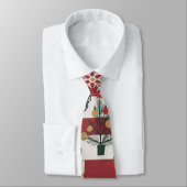 Cravate AD 004 - motif numérique de Noël (Attaché)