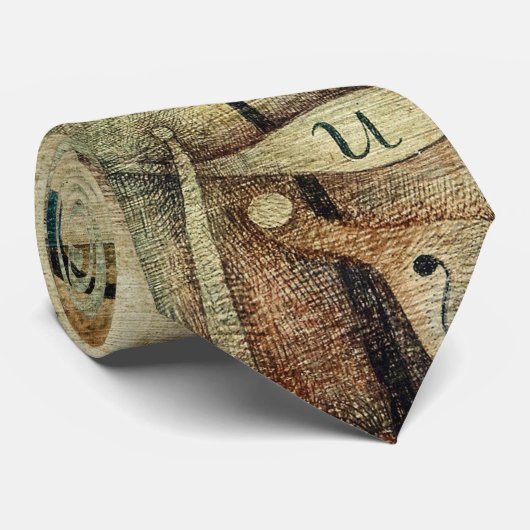 Cravate Ad Marginem par Paul Klee, Art Abstrait (Roulé)