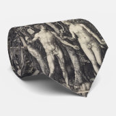 Cravate Adam et Eve Engraving par Albrecht Durer (Roulé)