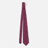 Cravate ADN Bourgogne Double Motif Hélix (Dos)
