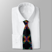 Cravate ADN en double hélice arc-en-ciel tendance (Attaché)