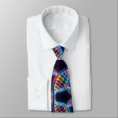 Cravate ADN en double hélice arc-en-ciel tendance (Attaché)