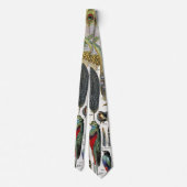 Cravate Adolphe Millot Dark Academia Vintage Plume d'Oisea (Dos)