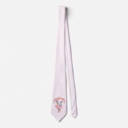 Cravate Adorable Ballerina Elephant En Pointe (Devant)