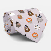 Cravate Adorable Chouette d'Halloween Motif (Roulé)