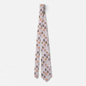 Cravate Adorable Chouette d'Halloween Motif (Dos)