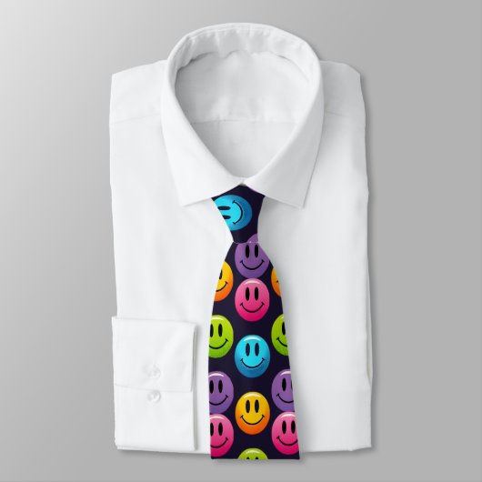 Cravate "Adorable Smile Emoji Motif Collection" (Attaché)