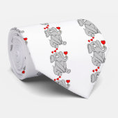 Cravate Adorable Valentine Eléphant caractère (Roulé)