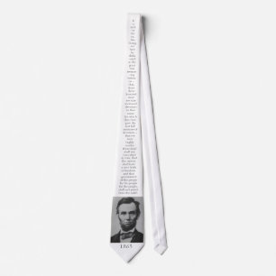 Cravate Adresse de Gettysburg de Lincoln