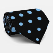 Cravate Aero Techno Dots Noir moderne (Roulé)