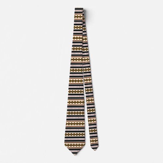 Cravate Aesthetic Tribal Pattern (Devant)