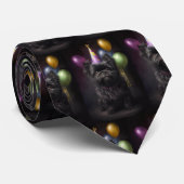 Cravate Affenpinscher Chien Ballons d'anniversaire (Roulé)