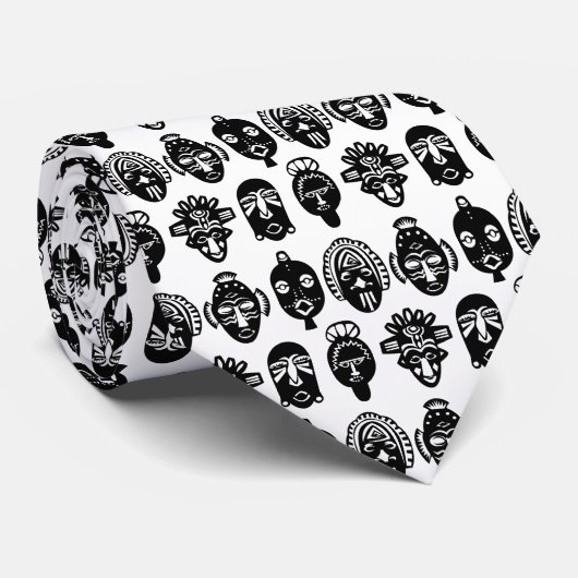 Cravate africaine de masques (Roulé)