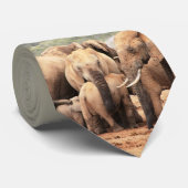 Cravate African Wildlife Photography Elephant Garde du cor (Roulé)