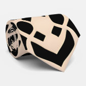 Cravate Afrique Maroc Motif géométrique beige (Roulé)