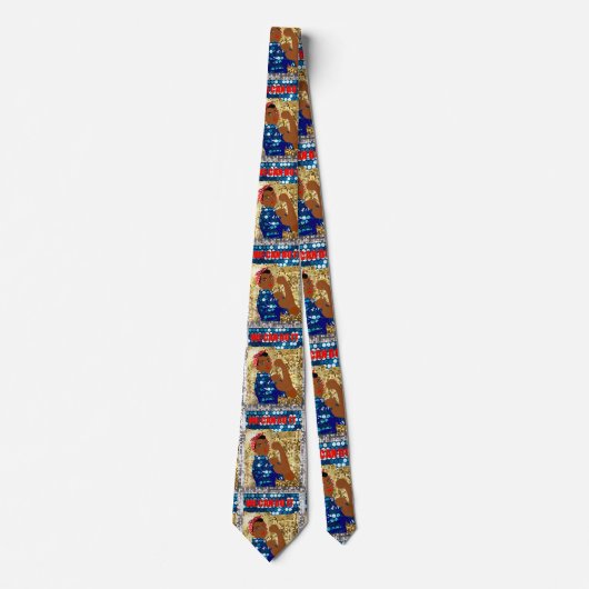 Cravate afrique rosie le riveter (Devant)