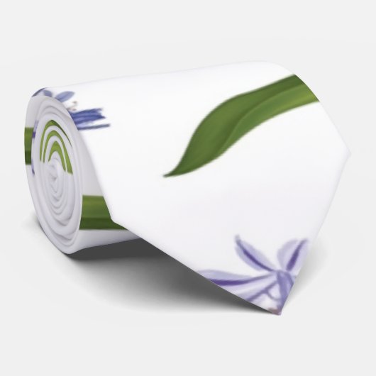 Cravate agapanthus African Lily flowers (Roulé)