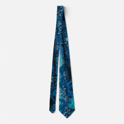 Cravate Agate bleue 2 (Dos)