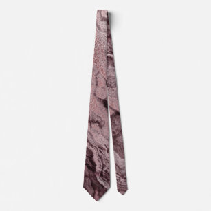 Cravate Agate de cristal Mauve   Pierre de marbre rose Ros