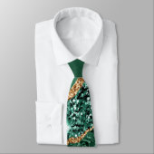 Cravate Agate Green Gold Parties scintillant  marbre Crava (Attaché)