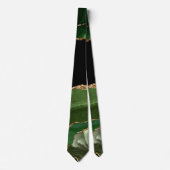 Cravate Agate Marbré Vert Émeraude Contemporain (Devant)