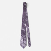 Cravate Agate violette cristallisée | Moody Marbled Stone (Devant)