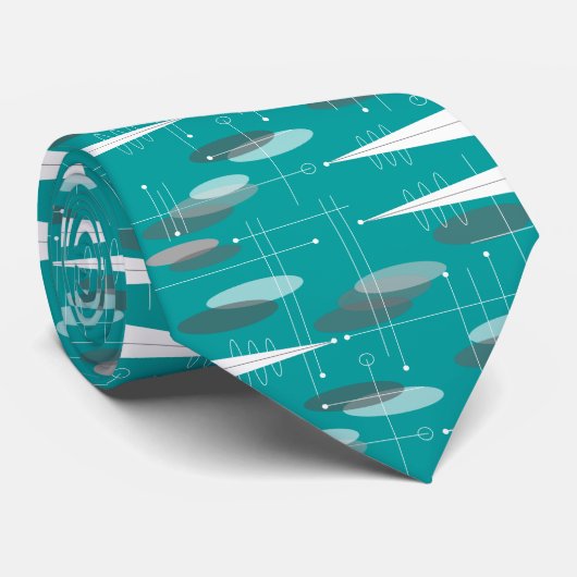 Cravate Âge Moderne De L'Espace Du Milieu Du Siècle (Roulé)